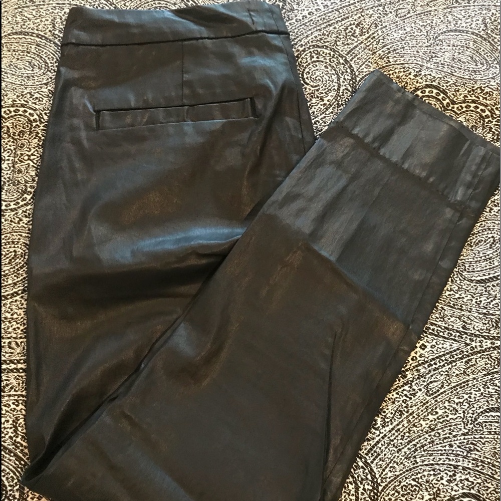Faux leather pants